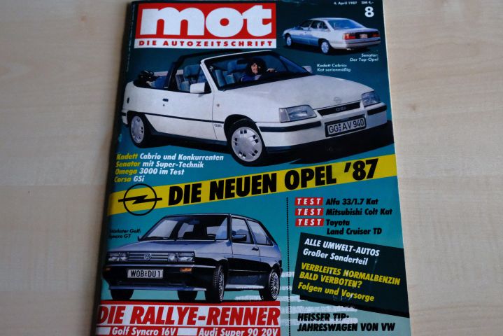 Deckblatt MOT (08/1987)