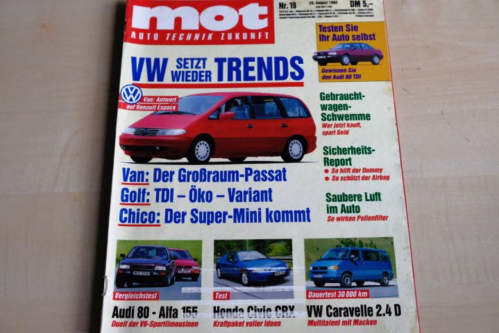 Deckblatt MOT (19/1992)