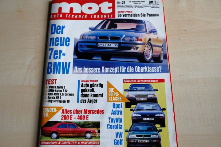Deckblatt MOT (21/1992)