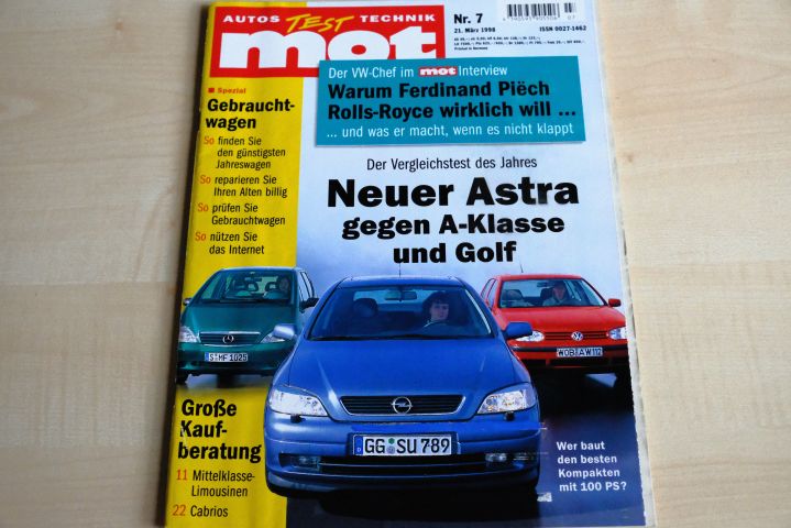 Deckblatt MOT (07/1998)