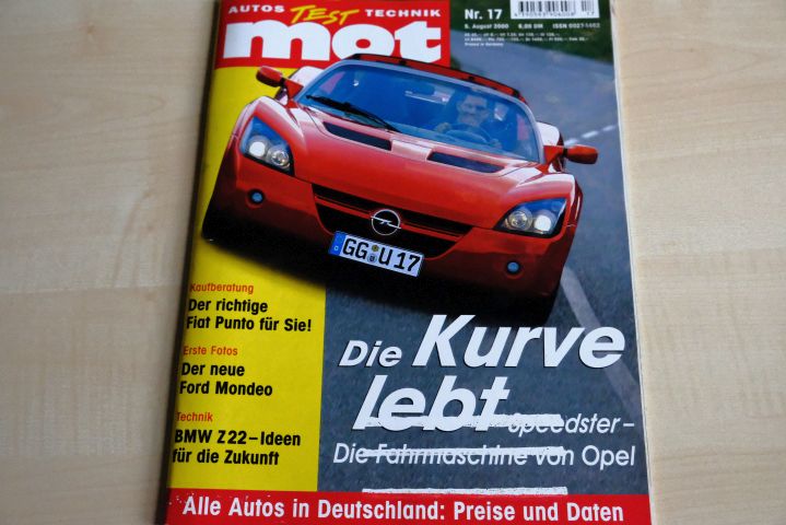 Deckblatt MOT (17/2000)