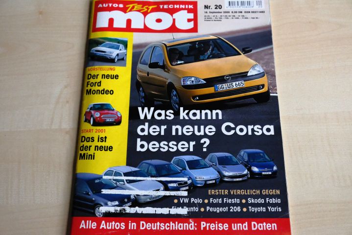 Deckblatt MOT (20/2000)