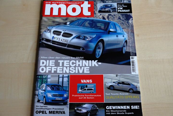Deckblatt MOT (11/2003)
