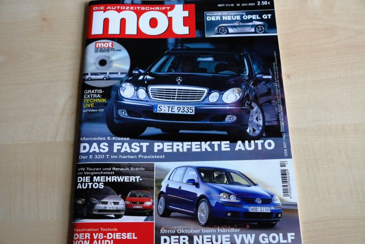 Deckblatt MOT (17/2003)