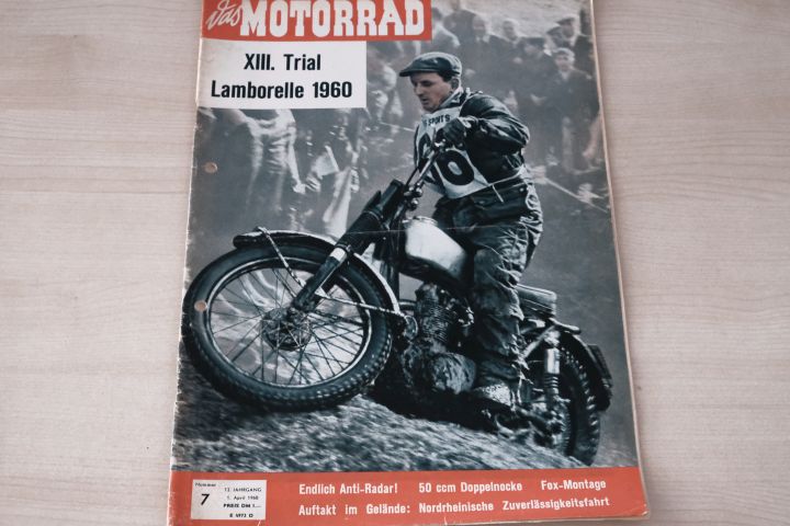 Deckblatt Motorrad (07/1960)