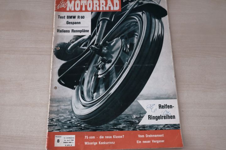 Deckblatt Motorrad (08/1960)