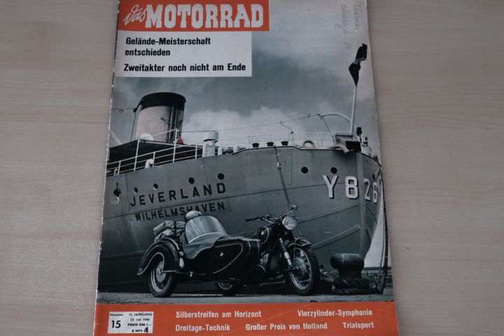 Deckblatt Motorrad (15/1960)