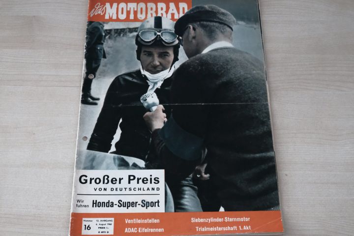 Deckblatt Motorrad (16/1960)