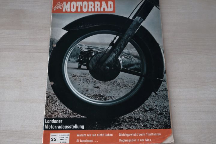 Deckblatt Motorrad (25/1960)