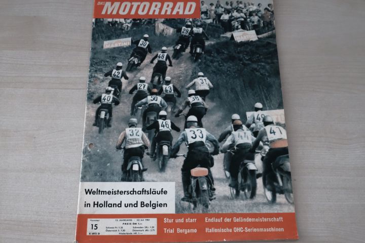 Deckblatt Motorrad (15/1961)