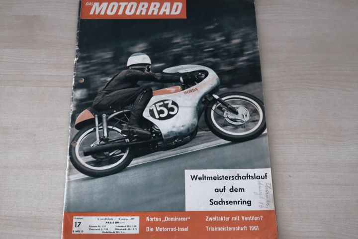 Deckblatt Motorrad (17/1961)