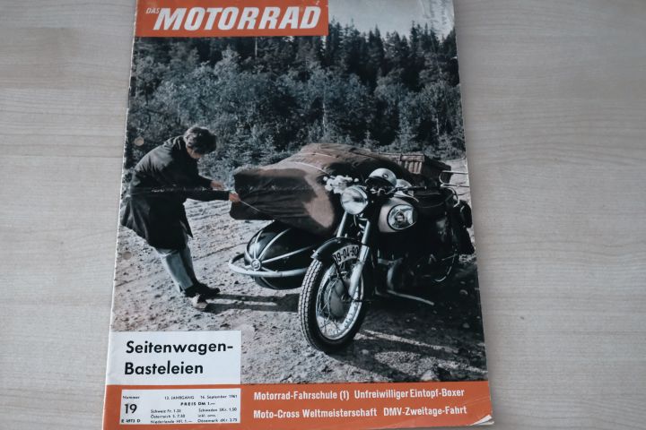 Deckblatt Motorrad (19/1961)