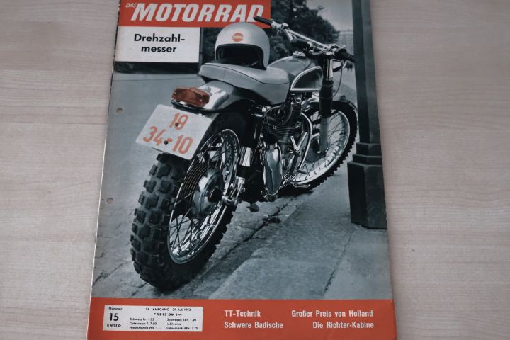 Deckblatt Motorrad (15/1962)