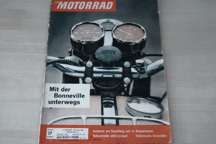 Deckblatt Motorrad (17/1962)