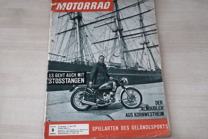 Deckblatt Motorrad (08/1963)