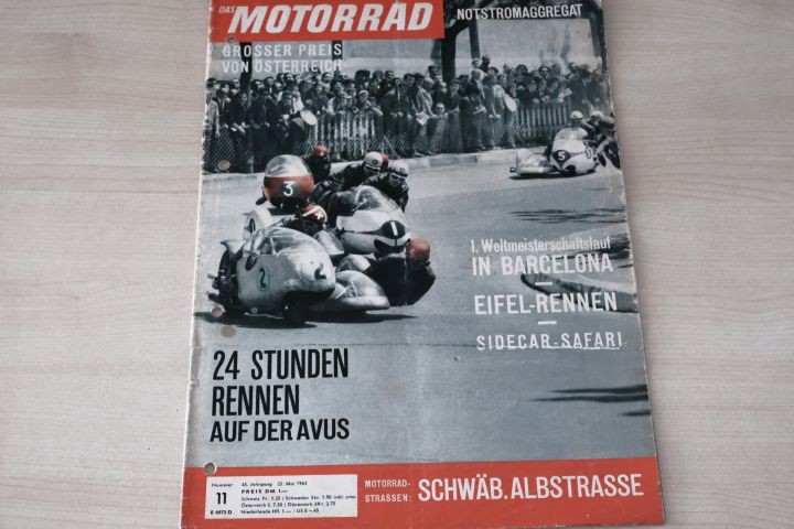 Deckblatt Motorrad (11/1963)