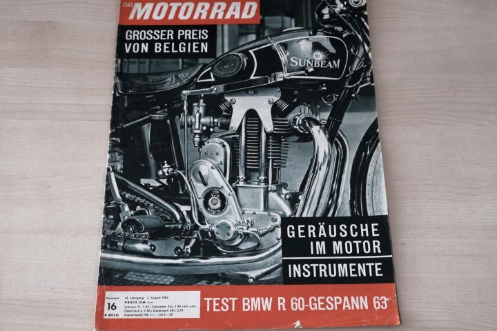 Deckblatt Motorrad (16/1963)