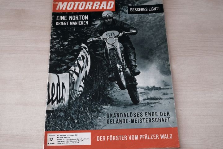 Deckblatt Motorrad (17/1963)