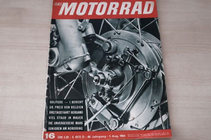 Deckblatt Motorrad (16/1964)
