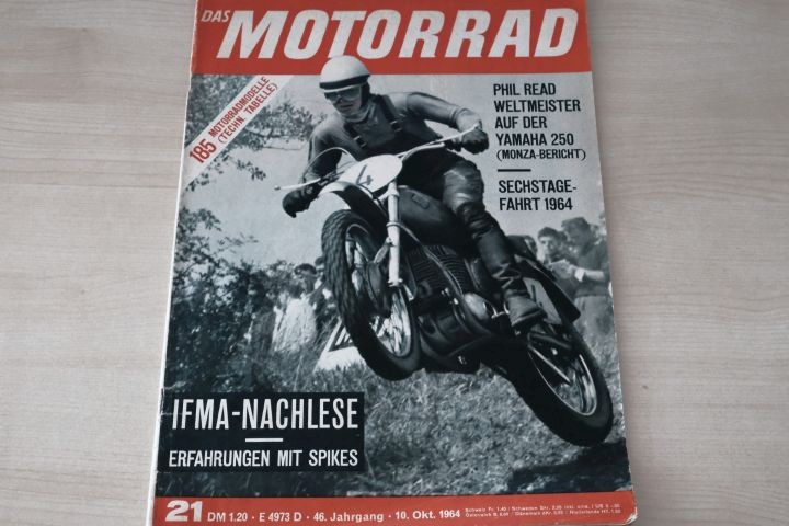 Deckblatt Motorrad (21/1964)