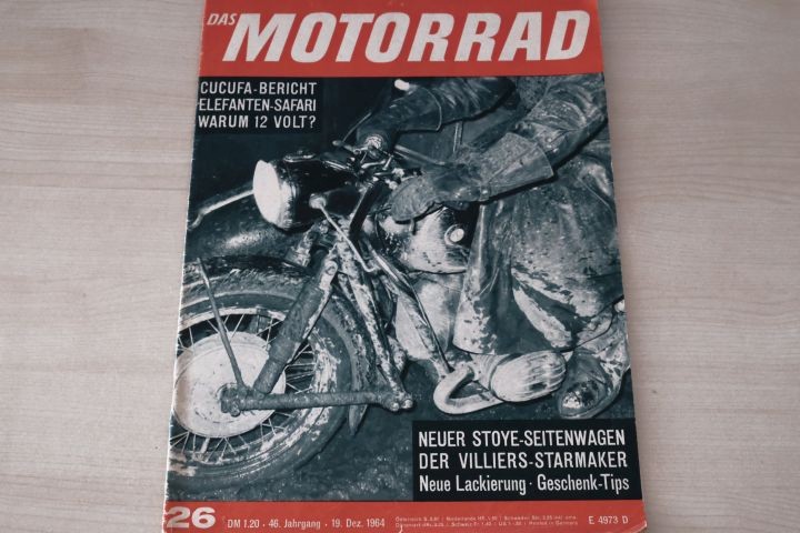 Deckblatt Motorrad (26/1964)