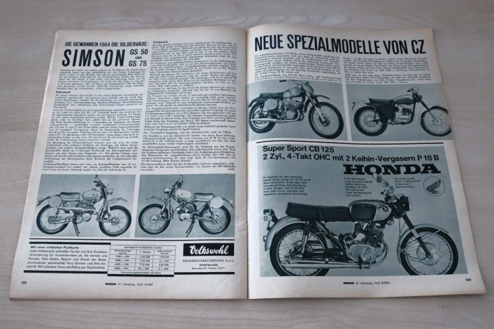 Simson GS 50 und GS 75 mit 6 bzw. 8,6PS in einer seltenen Vorstellung ...