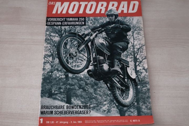 Deckblatt Motorrad (01/1965)
