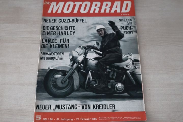 Deckblatt Motorrad (05/1965)