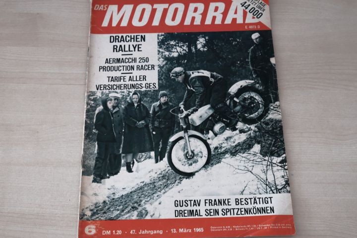 Deckblatt Motorrad (06/1965)