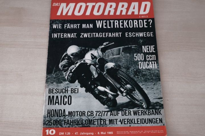 Deckblatt Motorrad (10/1965)