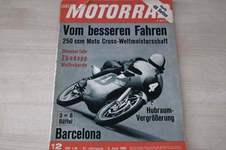 Deckblatt Motorrad (12/1965)