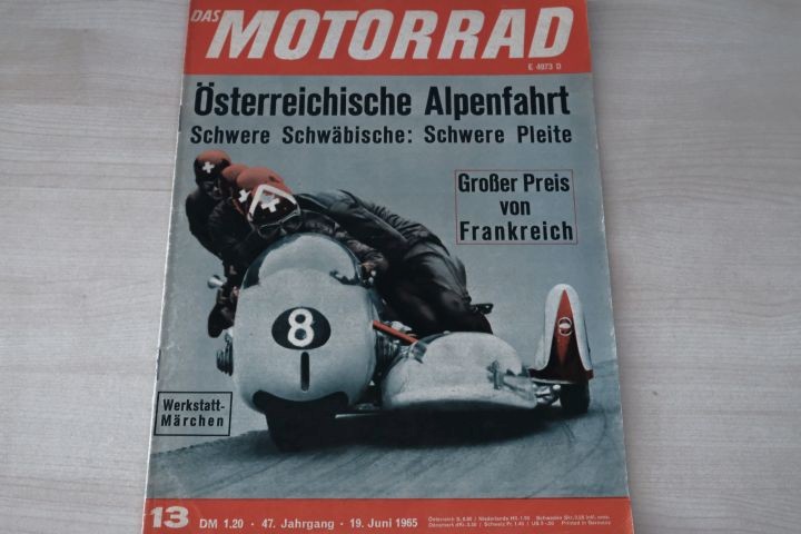 Deckblatt Motorrad (13/1965)