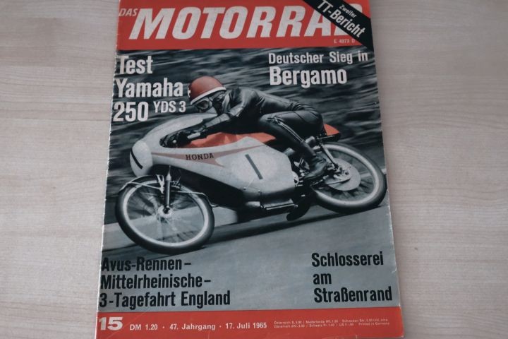 Deckblatt Motorrad (15/1965)