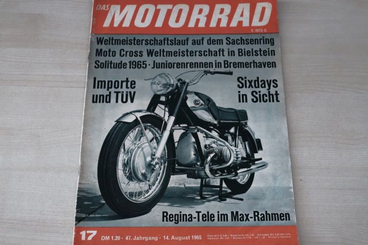 Deckblatt Motorrad (17/1965)