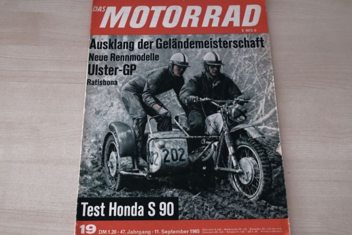 Deckblatt Motorrad (19/1965)