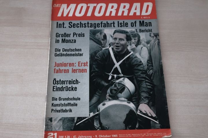 Deckblatt Motorrad (21/1965)