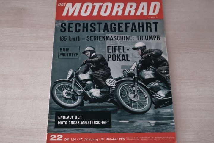 Deckblatt Motorrad (22/1965)