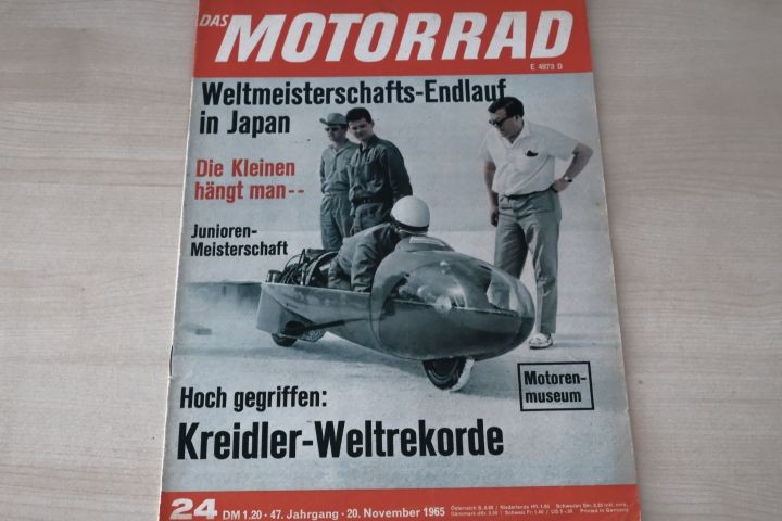 Deckblatt Motorrad (24/1965)