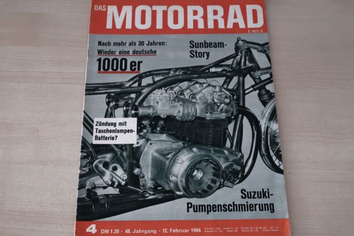 Deckblatt Motorrad (04/1966)