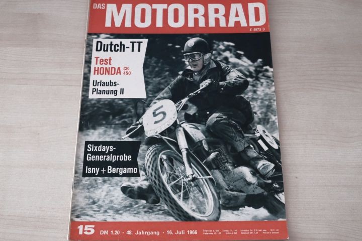 Deckblatt Motorrad (15/1966)