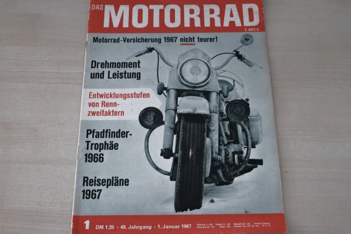 Deckblatt Motorrad (01/1967)