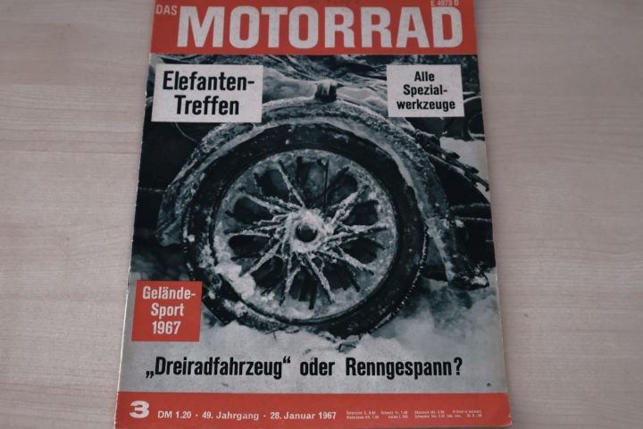 Deckblatt Motorrad (03/1967)
