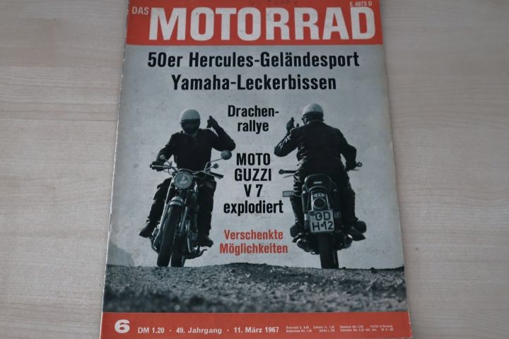 Deckblatt Motorrad (06/1967)