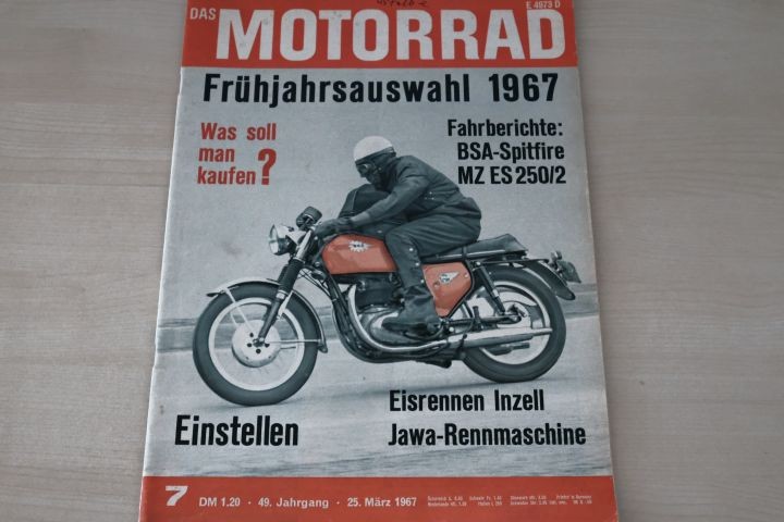 Deckblatt Motorrad (07/1967)