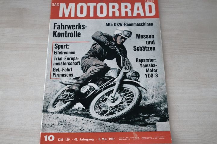 Deckblatt Motorrad (10/1967)