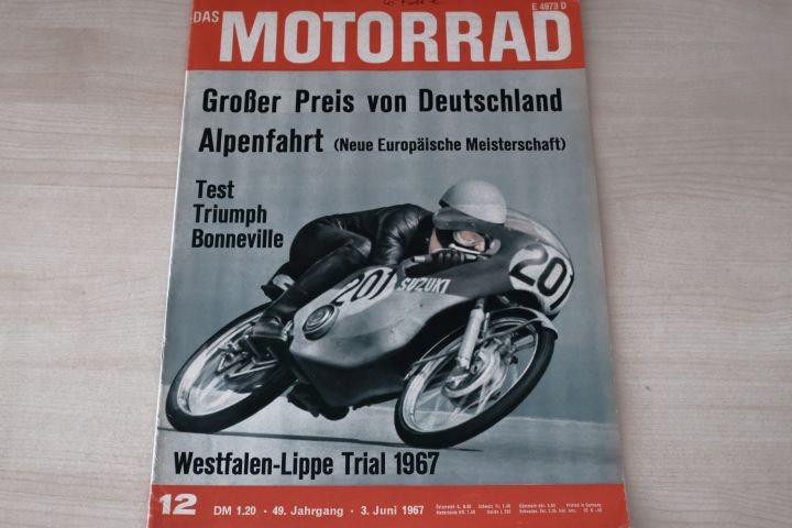 Deckblatt Motorrad (12/1967)