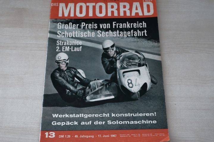 Deckblatt Motorrad (13/1967)