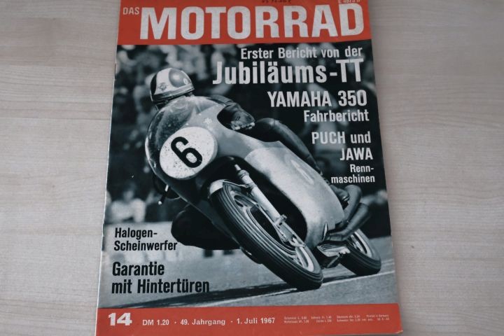 Deckblatt Motorrad (14/1967)