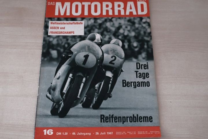 Deckblatt Motorrad (16/1967)