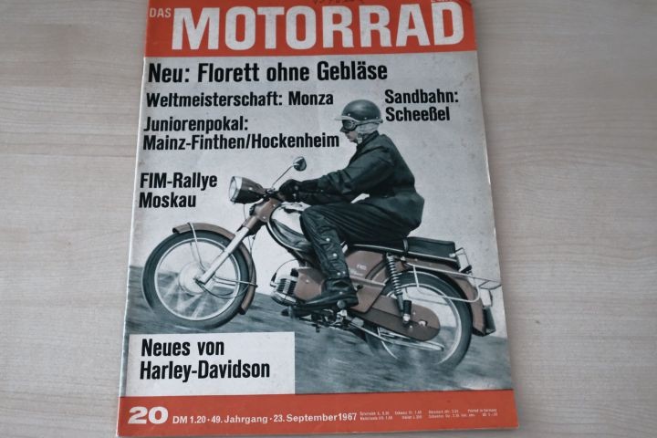 Deckblatt Motorrad (20/1967)